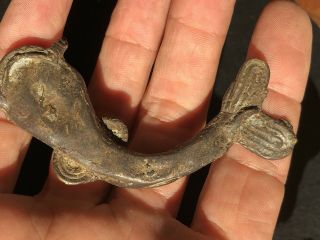 Rare Antique African Bronze Ashanti Gold Weight Exotic Cat Fish 2