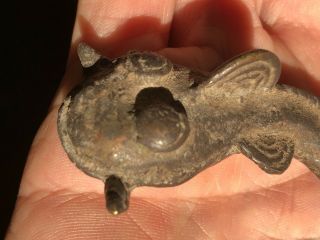 Rare Antique African Bronze Ashanti Gold Weight Exotic Cat Fish 6