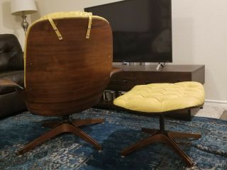 1963 Mr.  Chair & Ottoman by George Mulhauser in Mustard Yellow 7