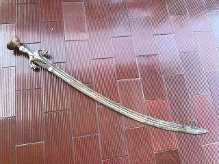Antique Indian Tulwar Dagger Sword European Epee Sabre Dolch (306 B)
