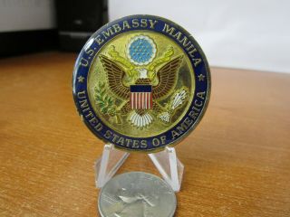 US Embassy Manila Diplomatic FPO LSC Chief Wendell Cadiente Challenge Coin 44A 5