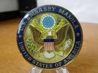 US Embassy Manila Diplomatic FPO LSC Chief Wendell Cadiente Challenge Coin 44A 7
