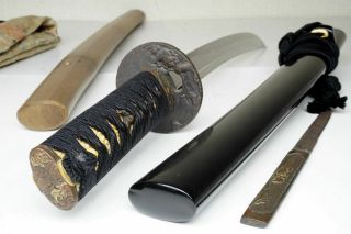 Japanese Wakizashi Sword " Masatoshi正利 " 420yr Art Antique Samurai Katana Nihonto