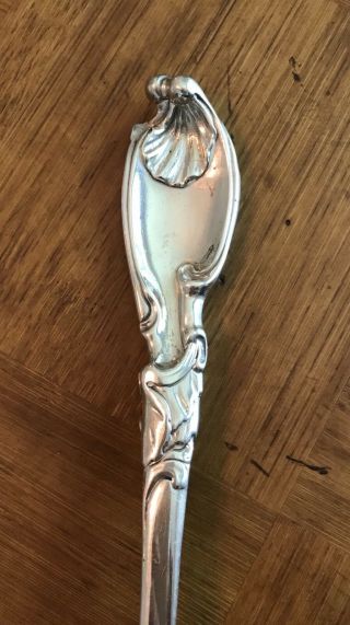 Antique Mid 18th C English Hallmarked Sterling Silver Serving Ladle 15”,  13oz 7
