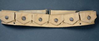 Us Army M1903 Cartridge Belt, .  38 Cal,  8 Pocket,  Eagle Snaps