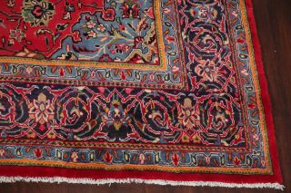 Vintage Sarouk Persian Oriental Area Rug SCARLET Hand - Knotted Wool Carpet 10x13 5