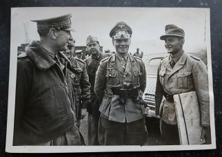 Wwii Germany Afrikakorps Desert Fox Erwin Rommel Field Marshal Plm - Top - Press