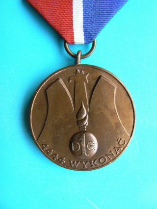116 Polish Poland Wwii Exile 1st Grenadier Division 4444 Medal In France,  Rare