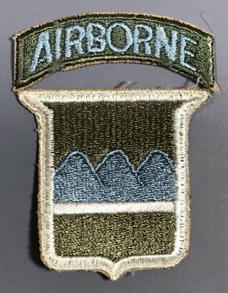 Korean War Us Army 80th Airborne Division Patch Cut Edges No Glow