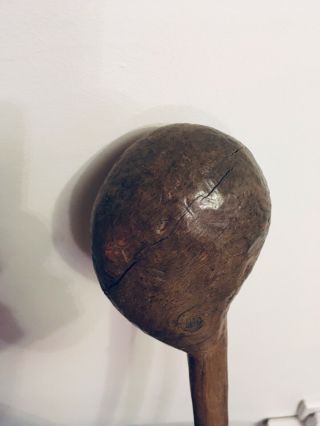 Knobkerrie Or Oceanic Antique Rootball Large War Club