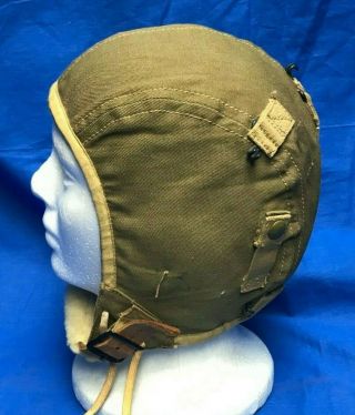 Wwii Usaaf Us Army Air Forces Corps Type A - 9 A9 Pilot Flight Helmet Cap Hat