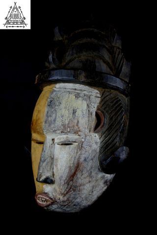 Vintage Ligbi Mask,  Ivory Coast,  Africa