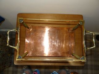 Antique WASB Benson Arts & Crafts Copper Brass Table Hot Plate & Burner 3