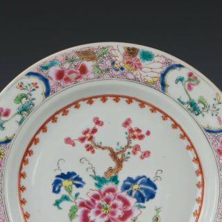 Chinese Famille rose porcelain plate,  peony,  Qianlong period,  18th ct. 3