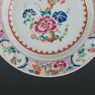 Chinese Famille rose porcelain plate,  peony,  Qianlong period,  18th ct. 5