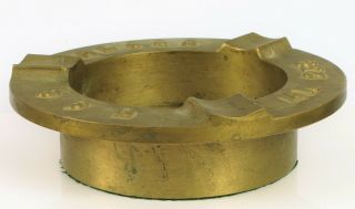 RARE ANTIQUE WWII USS ALCOR DESTROYER TENDER US NAVY HEAVY BRONZE CIGAR ASHTRAY 3