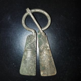 Rare Large Viking Silver Omega / Penannular Fibula / Brooch 5