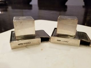 A Sterling Silver Tefillin Boxes By Britton,  Gould And Company.  Birmingh