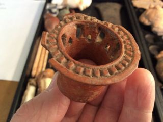Maya Ear Spool 1 Pottery 600 - 900ad Precolumbian Mayan