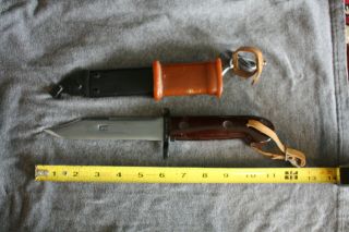 Hungarian AK 47 Bayonet and With Wire Cutter Scabbard 5