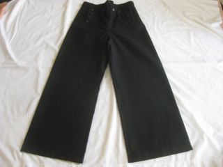 Usn Navy Sailor Bell Bottom 13 Button Uniform Pants 30 " Waist & Length 27 3/4 "
