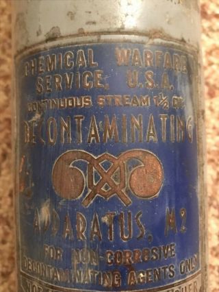 WW2 Chemical Warfare Decontamination Apparatus M2 Extinguisher 7