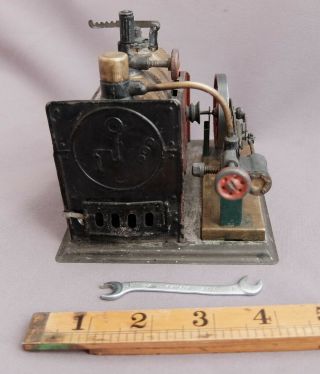 Vintage Miniature Stationary Steam Engine Power Plant - But Mostly There