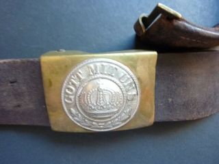 WWII German Belt (1915 dated) And Buckle 2