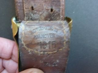 WWII German Belt (1915 dated) And Buckle 3