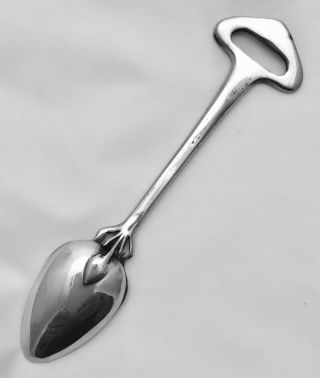 very rare liberty & co tudric art nouveau pewter jam spoon by archibald knox 7