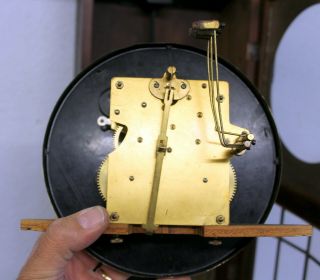 Antique Wall Clock Chime Clock Regulator 1920th piece with convex glass 9