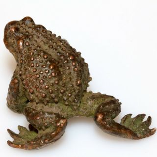 Unique - Greek Copper Medieval Frog Circa 1600 Ad