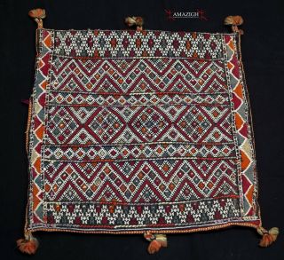 Old Fine Berber Pillow – Zemmour Tribe – Middle Atlas,  Morocco