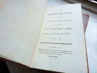 THE HISTORY OF ANCIENT GREECE,  2 VOLS,  1774,  OLIVER GOLDSMITH,  1ST EDITION. 12