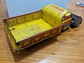 Marx Lumar Cab Over Dump Truck Plow Front End Loader 1930s 8