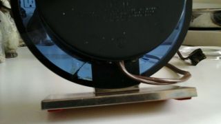 Vintage Westclox Andover S2 - L Art Deco Chrome & Glass W/Blue Halo Shelf Clock 9