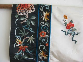 Fine Old Chinese White Silk Embroidered Imperial Court Robe 11