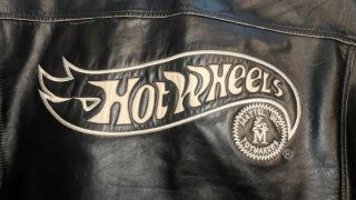 RARE Men ' s LEATHER MOTORCYCLE Hot Wheels Mattel ' 68 $500,  Jacket 4