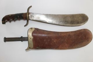 U.  S.  Wwi Military Bolo Knife With Scabbard Springfield Armory 1914