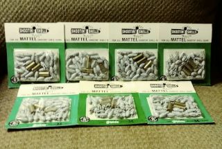 NOC Mattel Shootin Shell Paks And Display Box With 7 Paks Of Shootin Shells 5