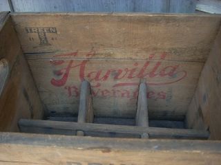 Antique Vintage 1947 John HARVILLA Beverages Wood Crate Case Box Minersville PA 5
