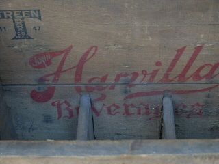 Antique Vintage 1947 John HARVILLA Beverages Wood Crate Case Box Minersville PA 7