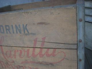Antique Vintage 1947 John HARVILLA Beverages Wood Crate Case Box Minersville PA 8