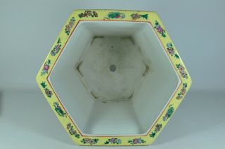 Estate Fine BIG China Chinese Famille Rose Porcelain Planter Tray Scholar Art 8