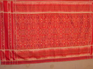 WONDERFUL ANTIQUE SILK BALI INDONESIA IKAT NUSA PENIDA HG 3