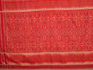 WONDERFUL ANTIQUE SILK BALI INDONESIA IKAT NUSA PENIDA HG 4