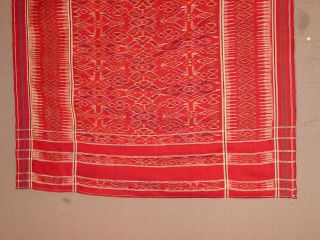 WONDERFUL ANTIQUE SILK BALI INDONESIA IKAT NUSA PENIDA HG 5