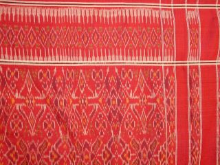 WONDERFUL ANTIQUE SILK BALI INDONESIA IKAT NUSA PENIDA HG 7