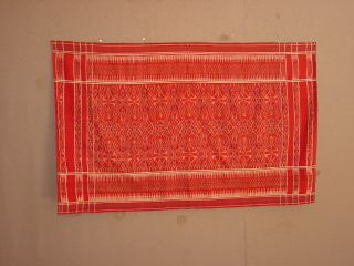 WONDERFUL ANTIQUE SILK BALI INDONESIA IKAT NUSA PENIDA HG 8