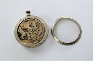 1900 METAL CASED CHRONOGRAPH 17 JEWELLED SWISS LEVER POCKET WATCH 7